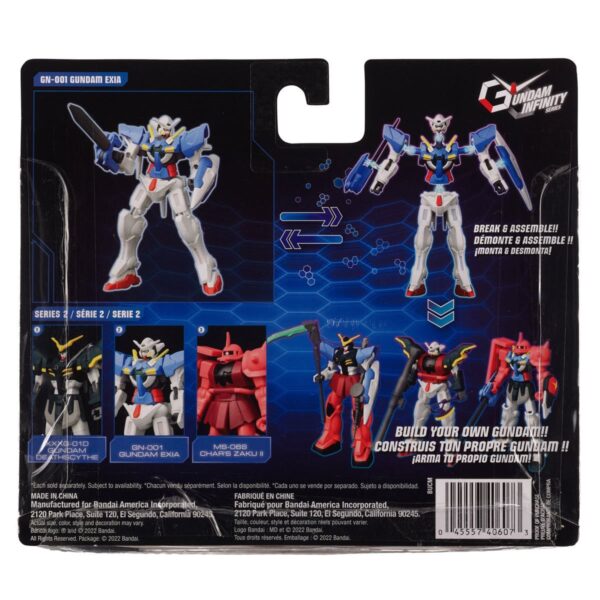 BA40607 - Gundam Infinity Gundam Exia 4 1/2-Inch Action Figure