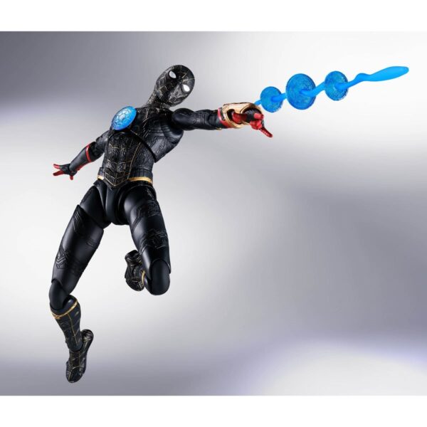BLFBAS63007 - Spider-Man: No Way Home Spider-Man Black and Gold Suit S.H.Figuarts Action Figure