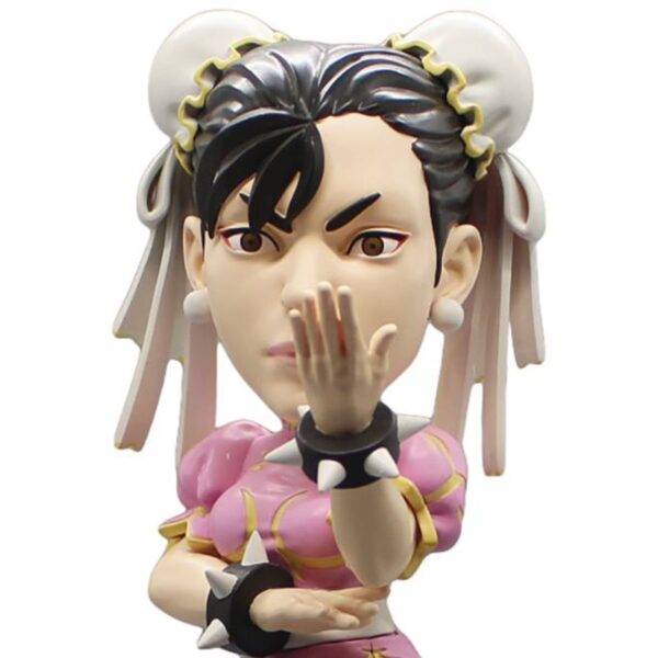 DC730217 - Street Fighter Chun-Li Pink Outfit 8-Inch Polystone Bobblehead - Convention Exclusive