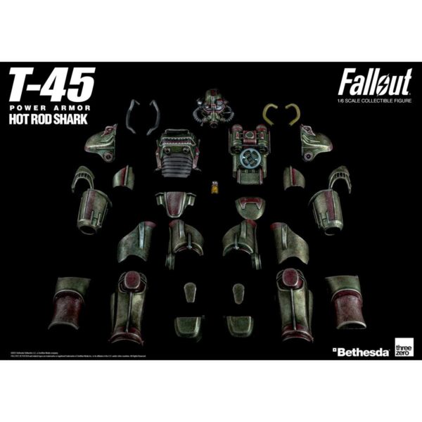 TH3Z03090 - Fallout T-45 1:6 Scale Hot Rod Shark Power Armor Pack