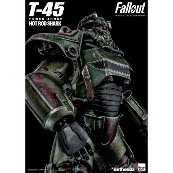 TH3Z03090 - Fallout T-45 1:6 Scale Hot Rod Shark Power Armor Pack