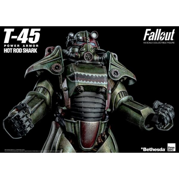TH3Z03090 - Fallout T-45 1:6 Scale Hot Rod Shark Power Armor Pack