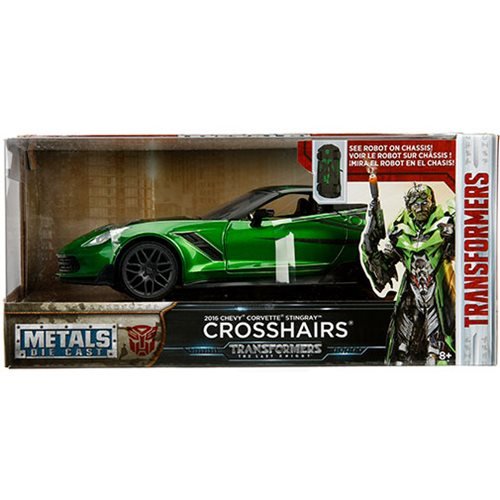 JD98499 - Transformers: The Last Knight Crosshairs Chevy Corvette 1:24 Scale Die-Cast Metal Vehicle
