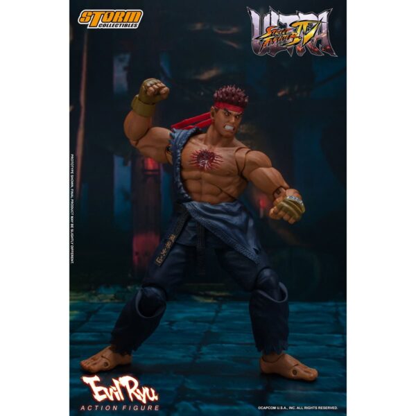 BLFSTM87174 - Ultimate Street Fighter IV Evil Ryu 1:12 Scale Action Figure