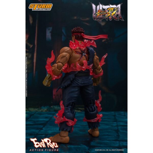 BLFSTM87174 - Ultimate Street Fighter IV Evil Ryu 1:12 Scale Action Figure