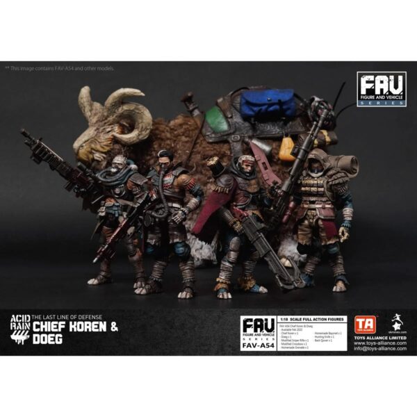 TNFAVA54 - Acid Rain Chief Koren and Doeg 1:18 Scale Action Figure 2-Pack