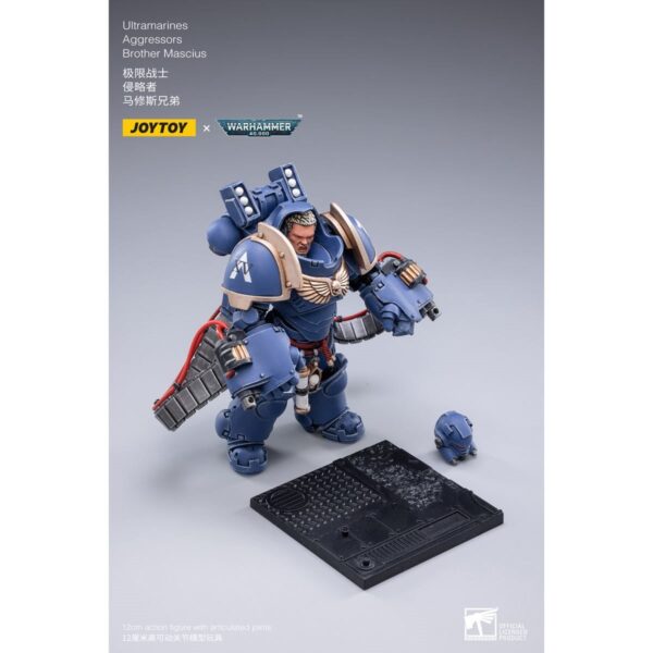 DC3037218-Joy Toy Warhammer 40,000 Ultramarines Aggressors 1:18 Scale Action Figure 3-Pack