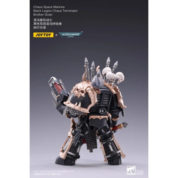 DC3037212 - Joy Toy Warhammer 40,000 Chaos Space Marines Black Legion Chaos Terminator Brother Gnarl 1:18 Scale Action Figure