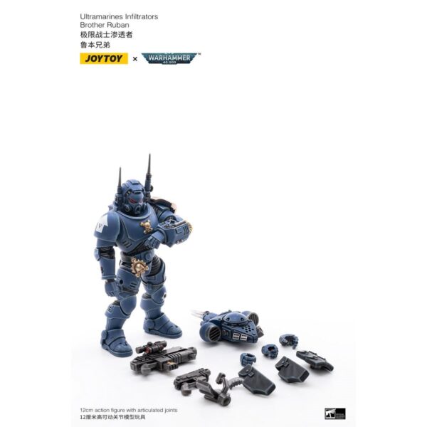 DC3037129 - Joy Toy Warhammer 40,000 Ultramarines Inflitrators 1:18 Scale Action Figure 4-Pack