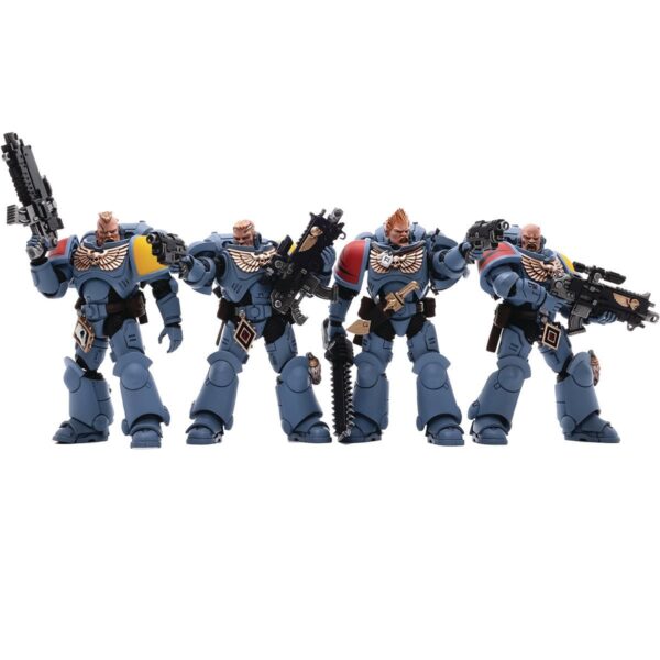 DC3037205 - Joy Toy Warhammer 40,000 Space Wolves Battle Hunter 1:18 Scale Action Figure 4-Pack