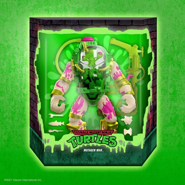 SUP81474 - Teenage Mutant Ninja Turtles Ultimates Glow-in-the-Dark Mutagen Man 7-Inch Action Figure - Entertainment Earth Exclusive