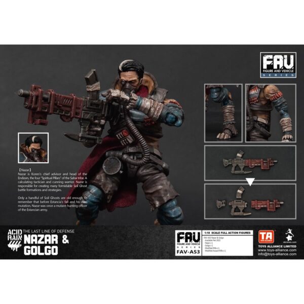 TNFAVA53-Acid Rain Nazar and Golgo 1:18 Scale Action Figure 2-Pack