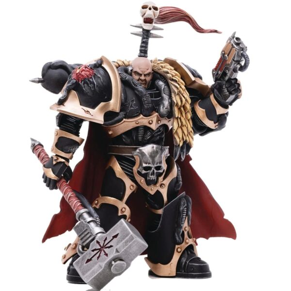 DC3037209-Joy Toy Warhammer 40,000 Chaos Space Marines Black Legion Chaos Lord Khalos the Ravager 1:18 Scale Action Figure