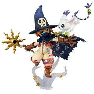 UTCMH83104-Digimon Wizarmon and Tailmon G.E.M. Series Statue