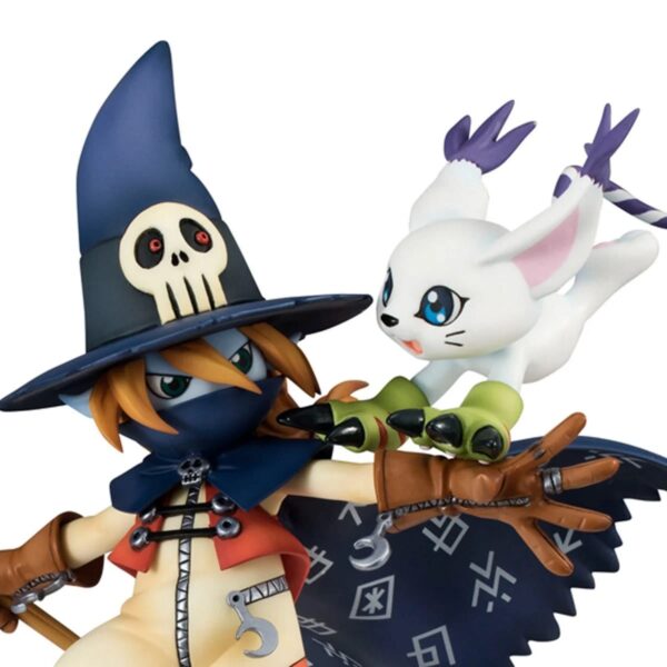 UTCMH83104-Digimon Wizarmon and Tailmon G.E.M. Series Statue