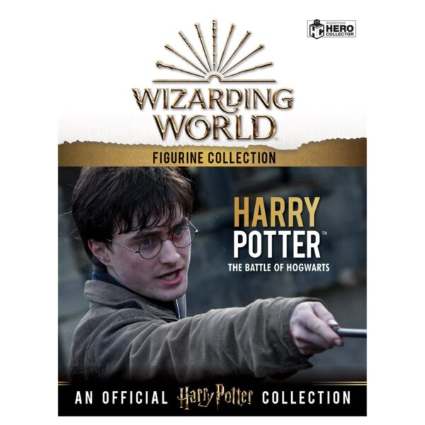 EGWHPEN602-Harry Potter Wizarding World Collection Harry Potter and the Deathly Hallows Mega Figure with Collector Magazine
