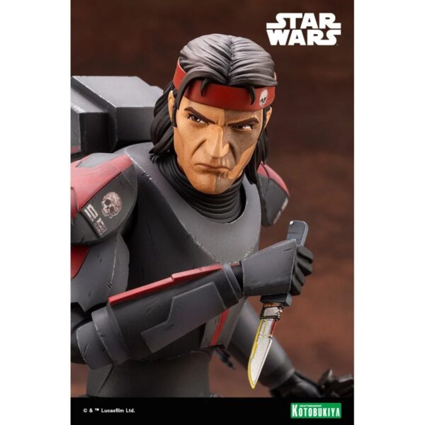 KTSW185-Star Wars: The Bad Batch Hunter ARTFX 1:7 Scale Model Kit