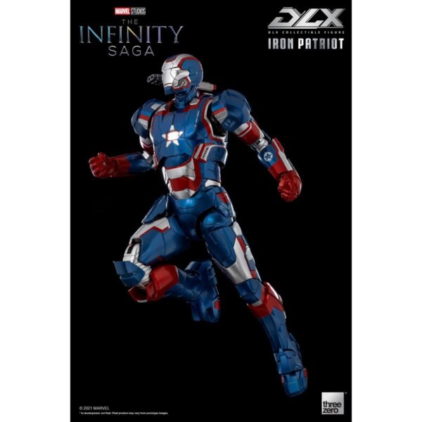 TH3Z0257-Avengers: Infinity Saga Iron Patriot DLX 1:12 Scale Action Figure
