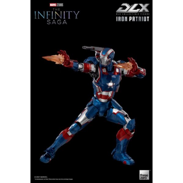 TH3Z0257-Avengers: Infinity Saga Iron Patriot DLX 1:12 Scale Action Figure