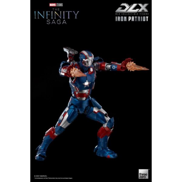 TH3Z0257-Avengers: Infinity Saga Iron Patriot DLX 1:12 Scale Action Figure
