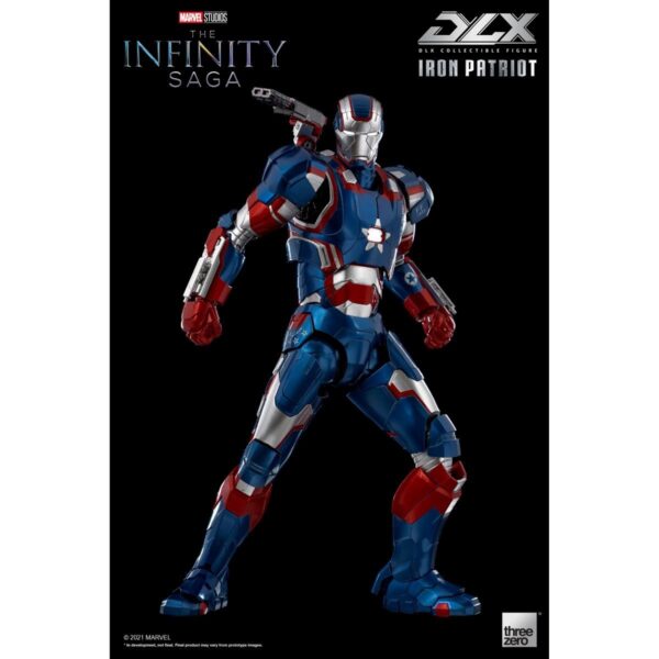 TH3Z0257-Avengers: Infinity Saga Iron Patriot DLX 1:12 Scale Action Figure