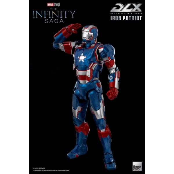 TH3Z0257-Avengers: Infinity Saga Iron Patriot DLX 1:12 Scale Action Figure