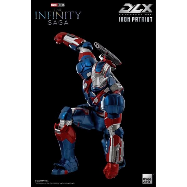 TH3Z0257-Avengers: Infinity Saga Iron Patriot DLX 1:12 Scale Action Figure