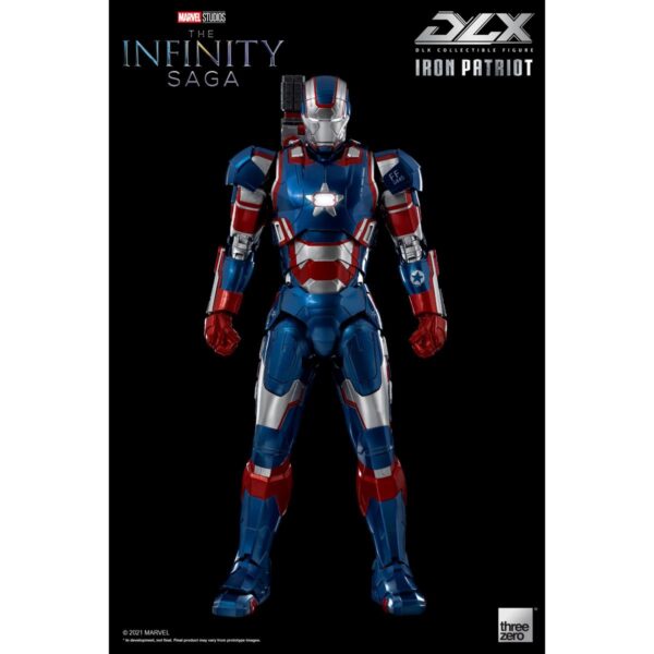 TH3Z0257-Avengers: Infinity Saga Iron Patriot DLX 1:12 Scale Action Figure
