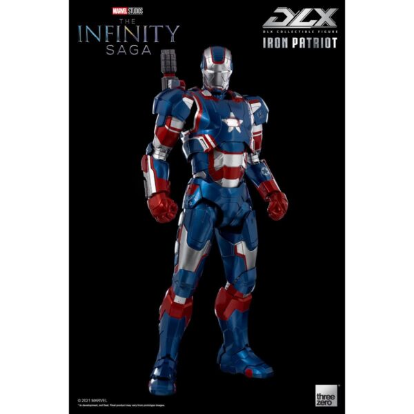 TH3Z0257-Avengers: Infinity Saga Iron Patriot DLX 1:12 Scale Action Figure