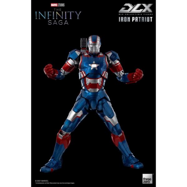 TH3Z0257-Avengers: Infinity Saga Iron Patriot DLX 1:12 Scale Action Figure