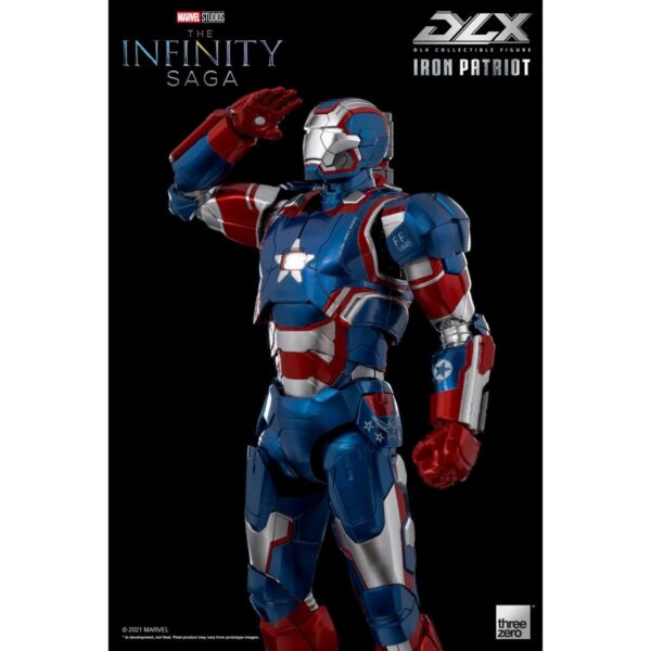 TH3Z0257-Avengers: Infinity Saga Iron Patriot DLX 1:12 Scale Action Figure