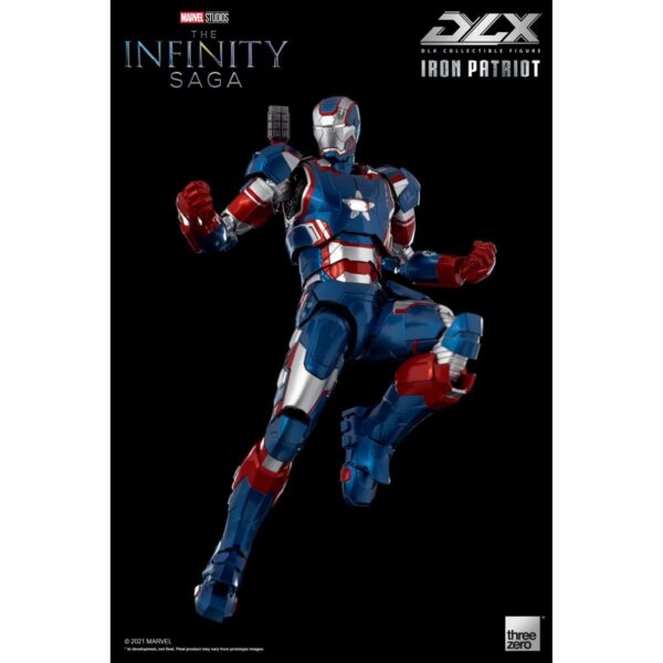 TH3Z0257-Avengers: Infinity Saga Iron Patriot DLX 1:12 Scale Action Figure