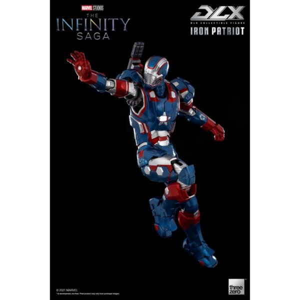 TH3Z0257-Avengers: Infinity Saga Iron Patriot DLX 1:12 Scale Action Figure