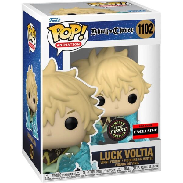 AA60707-Chase Limited Edition Black Clover Luck Voltia Pop! Vinyl Figure - AAA Anime Exclusive