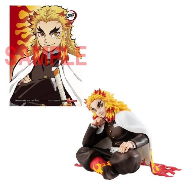 UTCMH83113-Demon Slayer: Kimetsu no Yaiba Rengoku G.E.M. Series Palm-Sized Statue with Gift