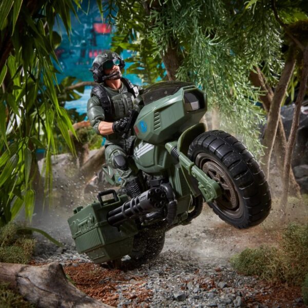 HSF0762-G.I. Joe Classified Series Special Missions: Cobra Island Breaker with RAM Cycle 6-Inch Action Figure and Vehicle