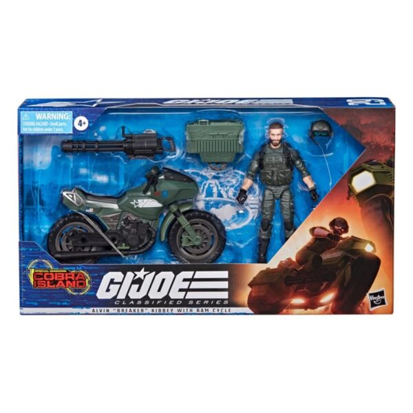 HSF0762-G.I. Joe Classified Series Special Missions: Cobra Island Breaker with RAM Cycle 6-Inch Action Figure and Vehicle