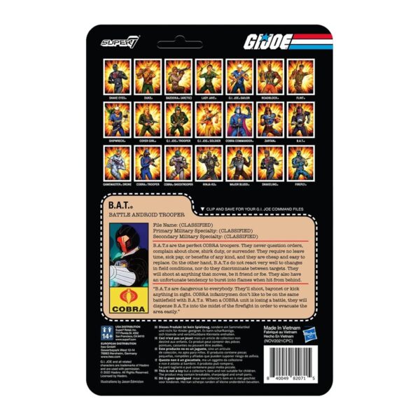 SUP82071-G.I. Joe Cobra B.A.T. 3 3/4-Inch ReAction Figure