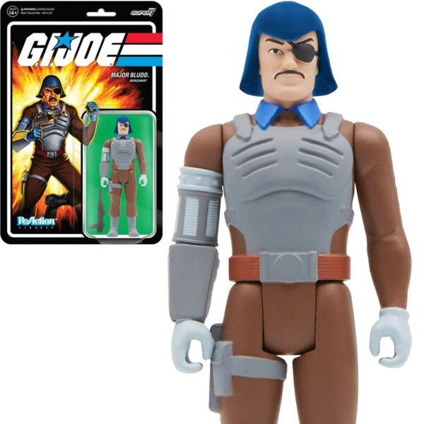 SUP81514-G.I. Joe Major Bludd 3 3/4-Inch ReAction Figure