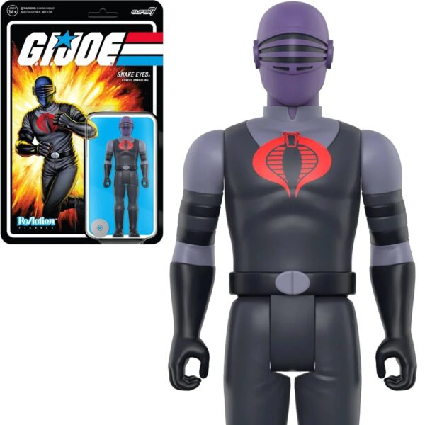 SUP82034-G.I. Joe Snake Eyes Version 4 3 3/4-Inch ReAction Figure