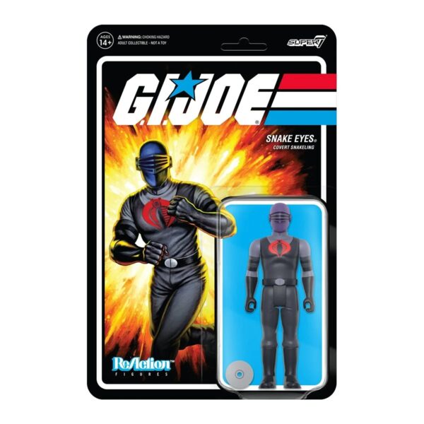 SUP82034-G.I. Joe Snake Eyes Version 4 3 3/4-Inch ReAction Figure