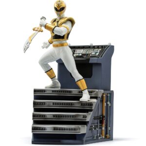 RN3128204-Mighty Morphin Power Rangers White Ranger BDS Art 1:10 Scale Statue