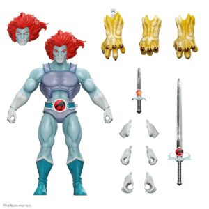 SUP82452-ThunderCats Ultimates Lion-O (Hook Mountain Ice) 7-Inch Action Figure - SDCC Exclusive