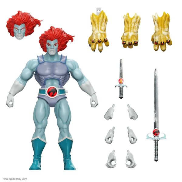 SUP82452-ThunderCats Ultimates Lion-O (Hook Mountain Ice) 7-Inch Action Figure - SDCC Exclusive