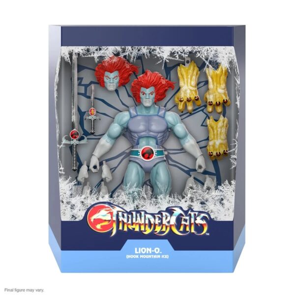 SUP82452-ThunderCats Ultimates Lion-O (Hook Mountain Ice) 7-Inch Action Figure - SDCC Exclusive