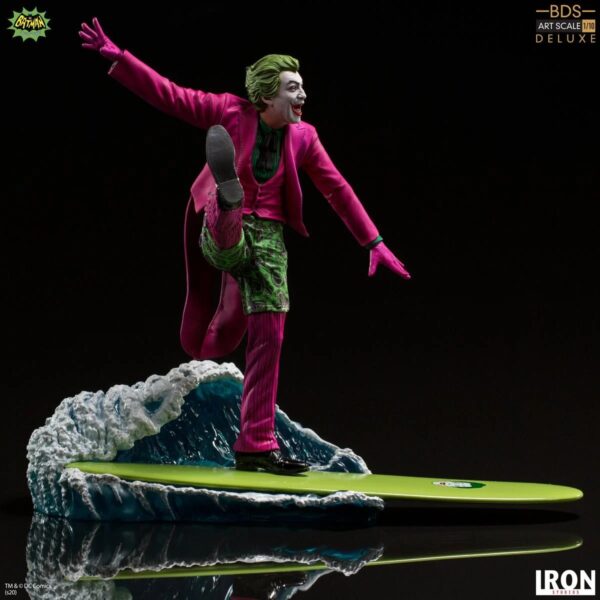 DC13410-Batman 66 Joker Deluxe BDS Art 1:10 Scale Statue