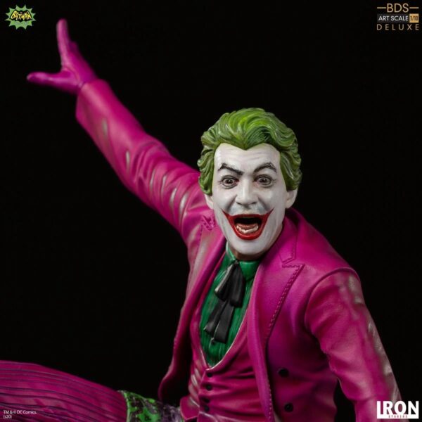 DC13410-Batman 66 Joker Deluxe BDS Art 1:10 Scale Statue