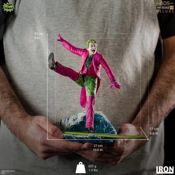 DC13410-Batman 66 Joker Deluxe BDS Art 1:10 Scale Statue