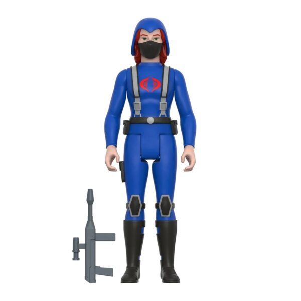 SUP82085-G.I. Joe Cobra Female Trooper Red Hair (Pink) 3 3/4-Inch ReAction Figure