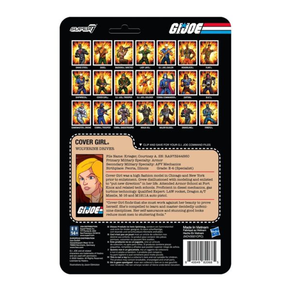 SUP82068-G.I. Joe Cover Girl 3 3/4-Inch ReAction Figure